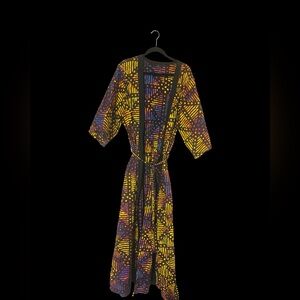 D’IYANU SET to include: Long Kimono/ 2x-3x  and matching Palazzo Pants /3x